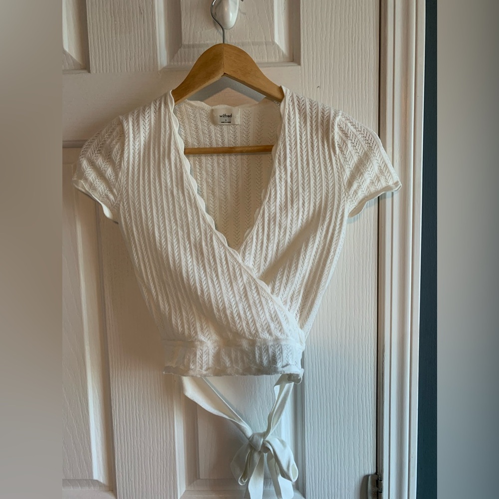Wilfred wrap sweater